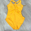 SHAPELLX Tummy Control Swimsuits Women V Neck One Piece Bathing Suit Ruched Push Up Slimming Swimwear Built-in Bra, Size L