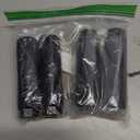 2 Pairs Aluminum Alloy Bike Pegs for Mountain Bike Cycling Rear Stunt Pegs Fit 3/8 inch Axles (Black)