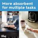 Viva Multi-Surface Cloth Paper Towels, Choose-A-Sheet Size, 3 Double Rolls, 110 Sheets per Roll