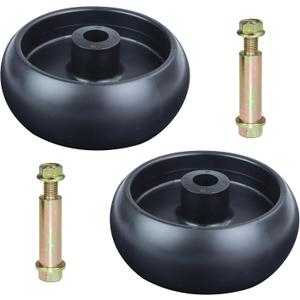2 Pack GX10168 Deck Wheels Replace John Deere GX10168 Gauge Wheels for John Deere 115 D100 D105 D110 D130 D140 D160 D170 L100 L110 L120 L130 LA115 LA135 LA145 Z345R Z355E Z425 Z445 Z540M Deck