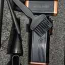 Electric Air Duster, 300000RPM High-Speed Cordless Blower for Barber with Variable Speed & Brushless Motor, Portable Mini Blower for Keyboard, PC, Computer, Replaces Canned Air, Gifts for Men (Gold+black)