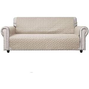 Ameritex Couch Sofa Slipcover 100% Waterproof Nonslip Quilted Furniture Protector Slipcover for Dogs, Children, Pets Sofa Slipcover Machine Washable (Beige, 78'')
