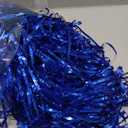 PartyWoo 2 pcs Royal Blue Foil Fringe Curtain, Metallic Foil Tinsel Fringe Backdrop Door Fringe for Birthday Wedding Party Photo Backdrop, Blue Streamers Party Decorations