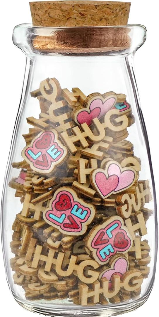 Jar of Hugs, Give a Hug in Bottle, Teacher Appreciation Gifts, Hug Gifts for Women, Pre-Written Message in a Bottle, Christmas Stocking Stuffers for Women Friends