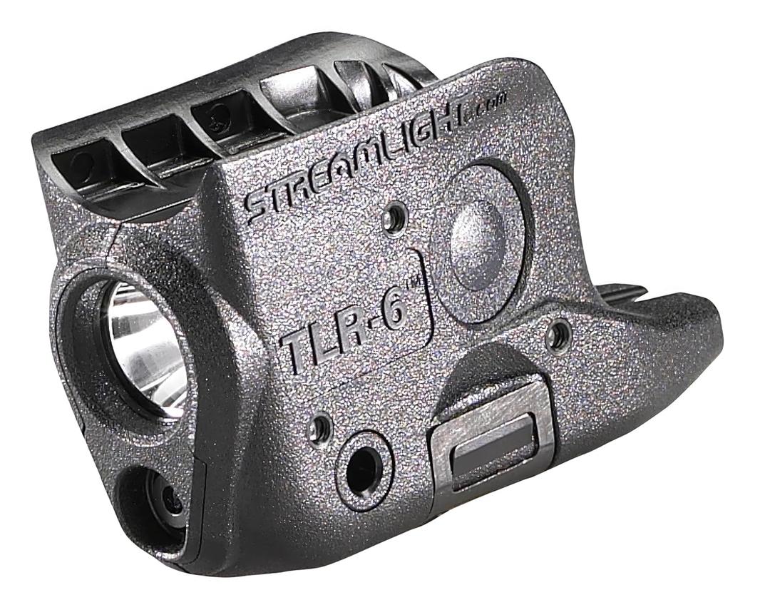 Streamlight 69270 TLR-6 100-Lumen Tactical Weapon Light with Integrated Red Aiming Laser Designed Exclusively and Solely for Glock 42/43/43X/48 (No Rail or MOS), Black