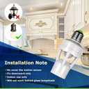 Hortsun 3 Pieces Hortsun Motion Sensor Light Socket Smart Screw in Light Bulb Outlet Compatible with E26/e27 Motion Activated Bulb Holder Adapter Automatic Control for Garage Storage Room
