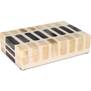 Handicrafts Home Decorative Keepsake Box 8x5  Small Organizer Box with Lid, Boho Decorative Storage, Retro Memory Box, Unique Coffee Table Dcor, Jewelry or Trinket Box, Modern Shelf Decorative Box (PATISSERIE-CARAMEL)