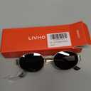 livho 2025 Trendy Oval Sunglasses - Stylish Polarized Shades for Everyday - Retro Metal Frames