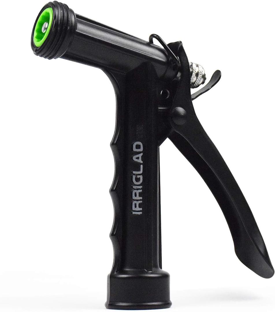 Hose Nozzle 4 Pack, Full Size Pistol Grip Water Nozzle Sprayer with Threaded Front, High Pressure Nozzle, Adjustable Spray Water Flow for Watering Plants, Showering Pet, Washing Car, Cleaning