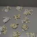 104pcs Pcs Self Adhesive Letter Patches Chenille Letters Stickers, A-Z Embroidered Applique Patches Alphabet Cloth Patch for Clothes, Bags, Hat, Phone Case, DIY Accessories (White)