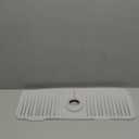 Folding Faucet Mat for Kitchen Sink Splash Guard[7 Slope Fast Self-draining][Snap Lock Fit] Kitchen Sink Faucet Mat Splash Guard Kitchen Sink Area Sink Water Splash Guard Behind Faucet Draining Mat (Light Gray)