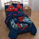 MARVEL Spiderman 'Saving the Day' Microfiber 4 Piece Full Sheet Set