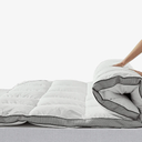 Mattress Topper King, Bed Mattress Topper, Breathable Mattress Pad Overfilled with Soft White Goose Down