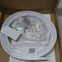 UrbanRed Flexible Bendable Ceiling Curtain Track, 9.8 ft (3 m), Mount for Rail with Curtain Tracks System, Room Divider, Curtains Rod, RV Ceiling Track for Curtains, White