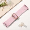 6 x Wepro Stretchy Solo Loop, Compatible with Apple Watch Band 38mm 40mm 41mm 42mm 44mm 45mm 46mm 49mm for Women Men, Soft Nylon Elastic Breathable Strap for iWatch Series SE 10 9 8 7 6 5 4 3 2 1 Ultra (Light Pink)