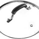 WishDirect 8 Inch Tempered Glass Lid Compatible with 8" Lodge Cast Iron Skillet and 2 Quart Serving Pots