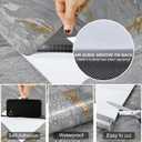Black Marble Contact Paper Thick Modern Peel and Stick Wallpaper Waterproof Countertop contact paper Black and Gold Wallpaper Removable Self Adhesive Glossy Wall Paper for Bathroom Kitchen 23.6"x236"