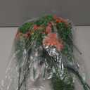 JAKY-Global Artificial Flowers Babysbreath Fake Water Plants Bouquet 6 Bundle Fake Plants Wedding Bridle Bouquet Outdoor Home Office Christmas Decor (Orange)