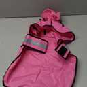 Waterproof Dog Rain Coat - Reflective Adjustable Pet Raincoat Jacket, Lightweight Dog Hooded Poncho Raincoats for Small to X- Large Dogs and Puppies (Pink, Medium)