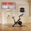 Cycleclub Bike Mat Compatible with Peloton Bike, Elliptical, Treadmill Mat, 6mm Thick, Under Exercise Bike Trainer Pad for Indoor Stationary Spin Bike Gym Equipment Hardwood Floor Carpet Protector