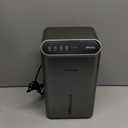 Dehumidifiers for Home (85 OZ Water Tank, 800 sq.ft) Quiet Small Dehumidifier for Basement Bedroom Bathroom with Drain Hose, 3 Gear Timer, Sleep Mode, Auto Shut Off, 7 Color Ambient Light (Classic Silver)