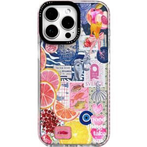 for iPhone 12 Pro CaseY2K Citrus Coastal Vintage Style Military-Grade Drop Protection TPU Camera Protection for Women Girls (BlueArt)