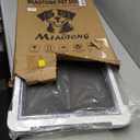 3-Flaps Never Rust Extra Large Dog Door for Door with Sliding Lock Panel, Steel Frame and Telescoping Tunnel, Extreme Weather Durable XL Dog Doors for Door (Pets Up to 220 Lbs)