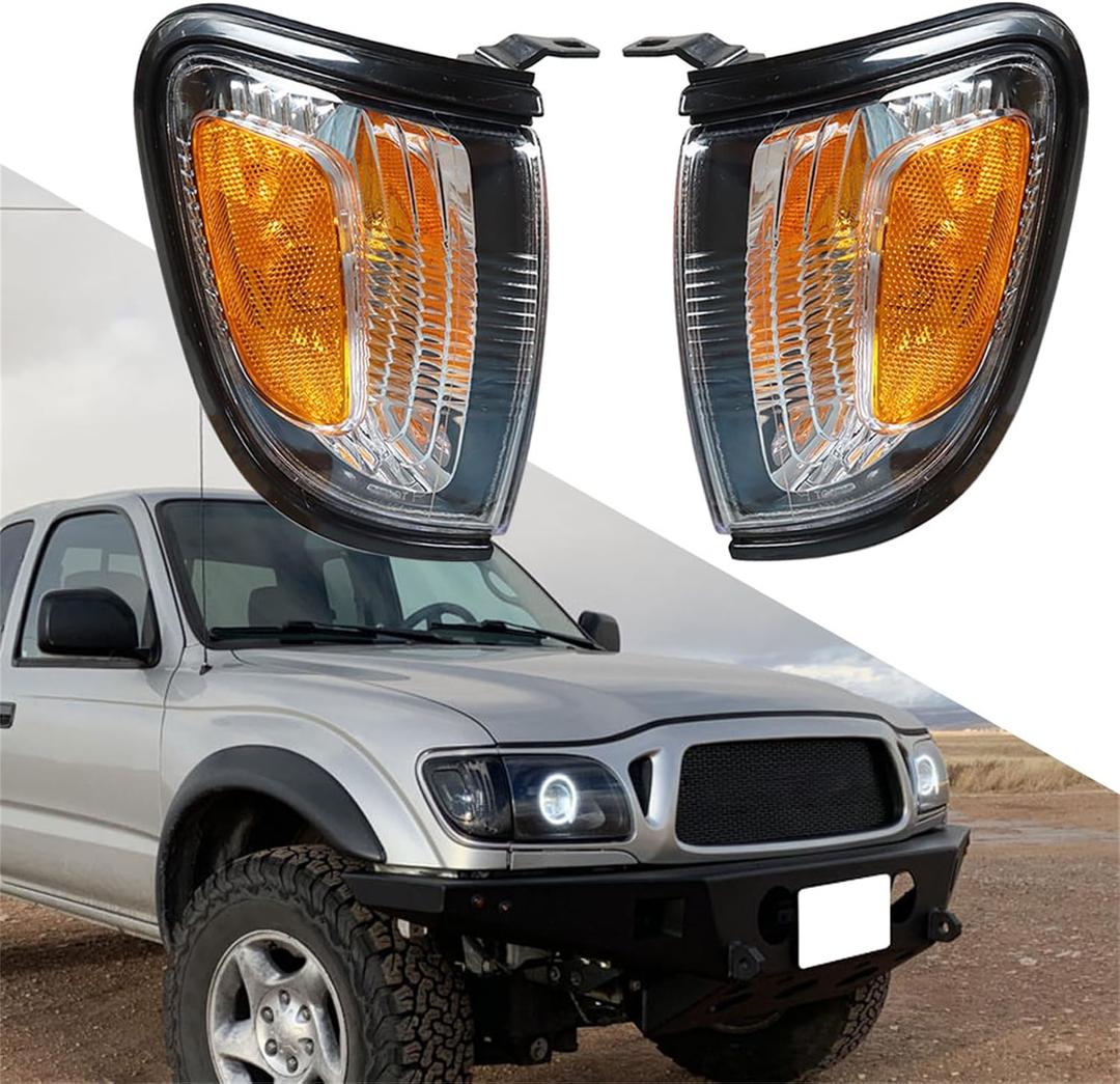 LABLT Pair of Park Signal Side Marker Corner Lights Replacement for Tacoma 2001 2002 2003 2004 Parking Marker Light Replacement for 8161004070 8162004070