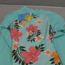 Girls Piece Swimsuit Long Sleeve Floral Bathing Suit UPF 50+ Summer Beach Swimwear Size 8 Ans