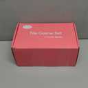 Mahjong Tile Set 160 1.2-inch Engraved Acrylic American Mahjong Tiles Game Set with Bag Cute Mini Mah Jongg Sets with Travel Bags Accessories Pink