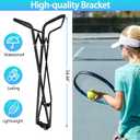 Foldable Tennis Ball Hopper, Holds 170 Balls, Large Capacity Tennis Ball Hopper with Wheels for Baseball Softball Pickleball Training