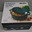 Mueller DuraCast 6 Quart Enameled Cast Iron Dutch Oven Pot with Lid, Heavy-Duty, Oven Safe up to 500° F & Across All Cooktops, Wedding Registry Ideas & Gifts, Emerald