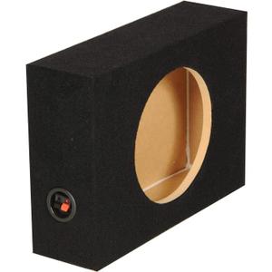 Q-Power Shallow Single 12" Sealed Truck Subwoofer Sub Box | 18.25 x 13.25 x 5.25