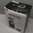 Aromaster Conical Burr Coffee Grinder with 25 Grind Settings,Adjustable 2-12 Cups Timer,Coffee Bean Grinder,3-Ear Portafilter Holder, Anti-static Design,Cleaning Brush Included,Black (Household)