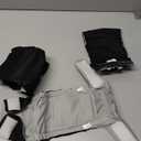 CuteBone Dog Diapers Male Washable Belly Band for Male Dogs Wraps Black 3pcs a Pack DM44L (L(17"-21"))