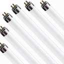 Circle (6 Pack F17T8/841 17W 24 Inch T8 Fluorescent Tube Light Bulb, 4100K Cool White, Medium Bi-Pin (G13) Base, 17 Watt T8 Light Bulbs (6 Count (Pack of 1))
