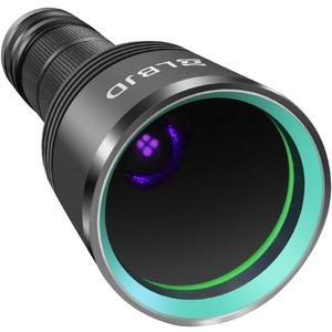 Black Light Flashlight, 365NM Rechargeable Filtered UV Flashlights with High Power Battery for pet Urine Detection, Resin Curing, Scorpions, Rocks Hunting, Car Leaks