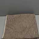 Martex Restore Sculpted Stripe Bath Towel – Soft, Absorbent, Moisture-Wicking and Quick to Dry – Lightweight for Everyday Use – Comfortable Feel with Convenient Loop for Hanging – 30" x 56" – Tan