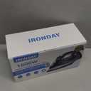 Steam Iron for Clothes, 1800W Cloth Iron with Ceramic Soleplate, Auto-Off, 20s Fast Heat-up,Burst of Steam, Self-Cleaning, 20.28oz Water Tank for Home Ironing