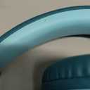 iClever BTH12 Kids Bluetooth Headphones,Colorful LED Lights Wireless Kids Headphones,74/85dBA Safe Volume,85H Playtime,Bluetooth 5.2,Over Ear Headphones Built-in Mic for iPad/Tablet/Airplane,Green