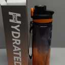 Water Bottle, 32 oz Motivational Water Bottles with Time Marker-Tritan & BPA Free, Sports Water Bottle with Time to Drink & Strap, Wide Mouth, Leakproof -Gift for Christmas Gym Fitness & Outdoor