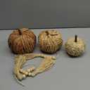 Wesiti 3 Pcs Rattan Pumpkin with Tassel Beads Boho Neutral Fall Thanksgiving Decor Handmade Artificial Woven Pumpkin Table Centerpieces Farmhouse Autumn Decorations for Indoor Mantel Harvest Halloween