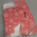 Cholemy 6 Sets, 12 x 10 Large Red Christmas Baskets, Empty Gift Baskets, DIY Cardboard Basket with Handles, Ideal for Christmas & Holiday Parties (Tree)