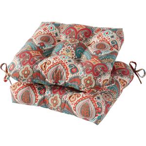 Greendale Home Fashions Square Outdoor Dining Seat Cushion (Set of 2), Painted Desert 2 Count