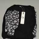 OUGES Womens' Fall Dress 2024 Long Sleeve V Neck Ribbed Business Casual Outfits Teacher Midi Maternity Dresses with Pockets(Floral-4, XL)