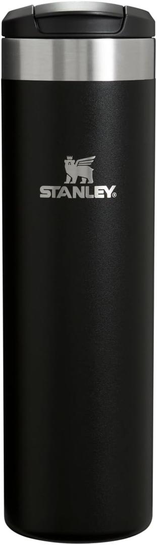 Stanley AeroLight Transit Bottle 20 oz | Locking Drink Through Lid | Leak Resistant Water Bottle or Coffee Travel Mug | Lightweight Insulated Stainless Steel | BPA-Free | Black