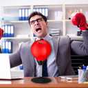 Tech Tools Stress Buster Desktop Punching Bag - Suctions to Your Desk, White Elephant Gifts for Coworker Men and Women, Heavy Duty Stress Relief Ball, Gag Gifts Funny Desk Accessories