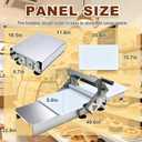40.6" x 22.8" Dough Sheeter Machine, Manual Dough Roller with 56 Thickness Settings, 0-25mm Adjustable Stainless Steel Dough Sheeter for Pizza Dough, Pastry, Croissant, Bread & Bakery Making