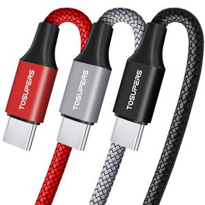 Long USB C Cable 10ft 3-Pack, Type C Fast Charging Cord 10foot, USB A to USB C Charger Cable Braided for iPhone 17 16 15 Pro Max, Samsung Galaxy A16 A15 S25 S24 S23 S22 S21 S20, Fire HD 10/9