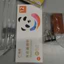 Mini Portable Watercolor Palette Set-Grid Paint Box with Binder Clips Include 12 Colors Paint - Brush*3 and Picture Album Art Materials Coloring Markers for Travel, Creative Drawing Kit for Beginners and Art Enthusiasts(Yellow Wood-S)